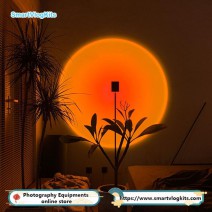 sunset light projector with tripod 10W Mood Light Romantic Visual Night Lights Vintage Decor for Photo Background Bedroom Living Room Home Indoor Party