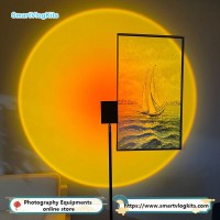 10W LED Floor rainbow sunset light lamps for Camera Smartphone Phtography Vlog YouTube TikTok Video with tripod stand