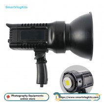 150W Dimmable Photography Video Studio LED COB Light with Batteries Handles Remote Control for Indoor and Outdoor Shooting Filming