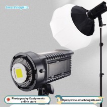 200W COB Continuous Dimmable Output Video LED Light for Camera Photo Studio Product Portrait and Video Shoot Photography