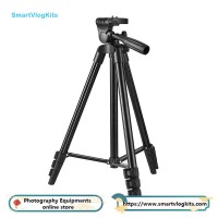 Lightweight Aluminum Alloy Extendable adjustable tripod stand for Photos Video Cameras with Carry Bag