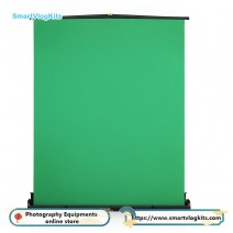 1.5x2m Green Screen Collapsible Pull-Up Extra Large Streaming Portable Backdrop Setup with Auto Locking Frame