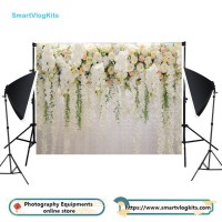 7X5FT 210x150cm Bridal Floral Wall Backdrop Romantic Rose Flower Photography Background Decoration Wedding Props Party Photo Shoot Vinyl Cloth