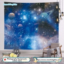 100x70cm outer space Rocket Astronaut star sky hanging backdrop Star Night Sky Background
