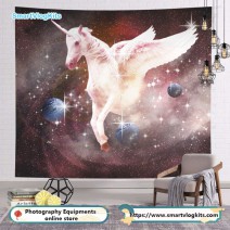 star sky hanging backdrop Planet Galaxy Photo Background Kids Birthday Party Decoration 100x70cm