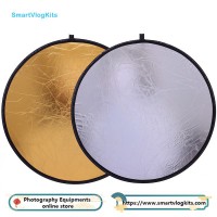 110cm Round gold and silver 2-in-1 reflector for Studio Video Photography Lighting and Outdoor Lighting