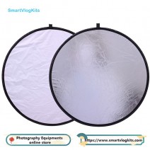 60cm Round silver white reflector for Studio Video Photography Lighting and Outdoor Lighting