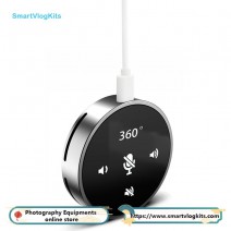 USB Speakerphone Microphone Conference Speaker Omnidirectional Computer Mic with 360º Voice Pickup Touch-Sensor Buttons for Mute unmute Streaming Call Speaker Skype Webinar Interview
